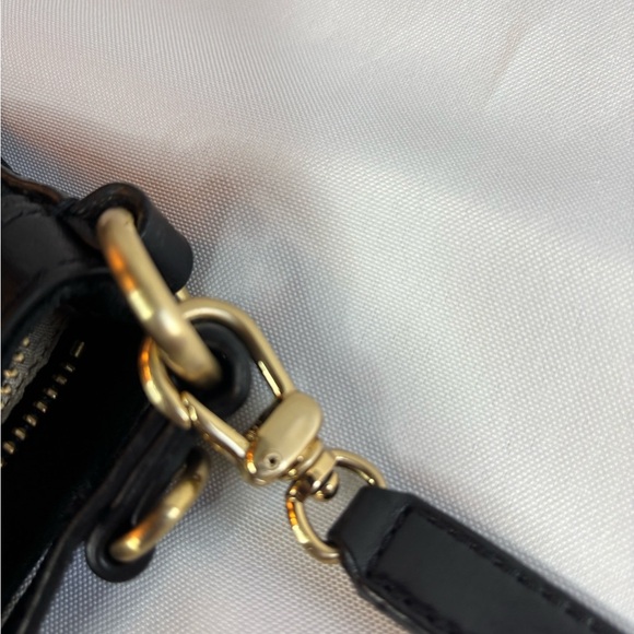 DKNY Black Logo Shoulder Bag with Leather and Stud accents - Picture 12 of 15